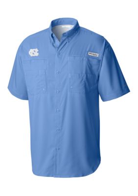 Columbia Men's NCAA CLG Tamiamiâ¢ Short Sleeve Shirt, White, Large