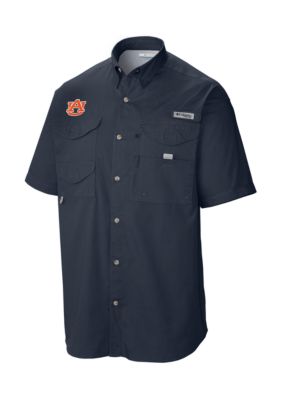 Columbia Men's NCAA CLG Tamiamiâ¢ Short Sleeve Shirt, Navy Blue, 2XL