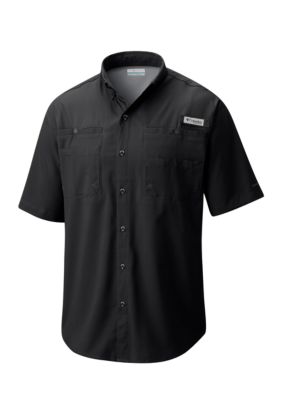 Columbia Men's Big & Tall PFG Tamiamiâ¢ II Short Sleeve Shirt, Black, 3XL Tall