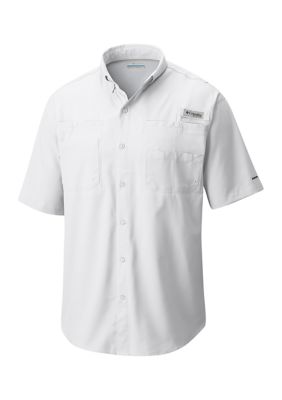 Columbia Men's Big & Tall PFG Tamiamiâ¢ II Short Sleeve Shirt, White, 3XL Tall