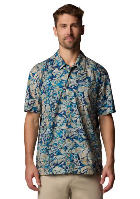 Columbia Men's Trollers Bestâ¢ Short Sleeve Shirt, Blue, Small