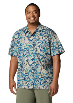 Columbia Men's Big & Tall Trollers Bestâ¢ Short Sleeve Shirt, Blue, 4XL
