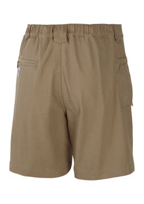 Columbia PFG Fishing Shorts Men 38x9 Khaki Nylon Cargo Utility