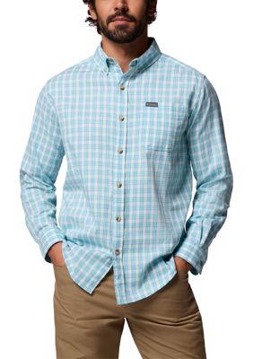 Columbia Men's Rapid Riversâ¢ II Long Sleeve Shirt, Blue, Small