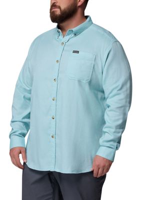 Columbia Men's Big & Tall Rapid Riversâ¢ II Long Sleeve Shirt, Blue, 3XL