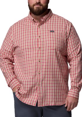 Columbia Men's Big & Tall Rapid Riversâ¢ II Long Sleeve Shirt, Red, XL Tall