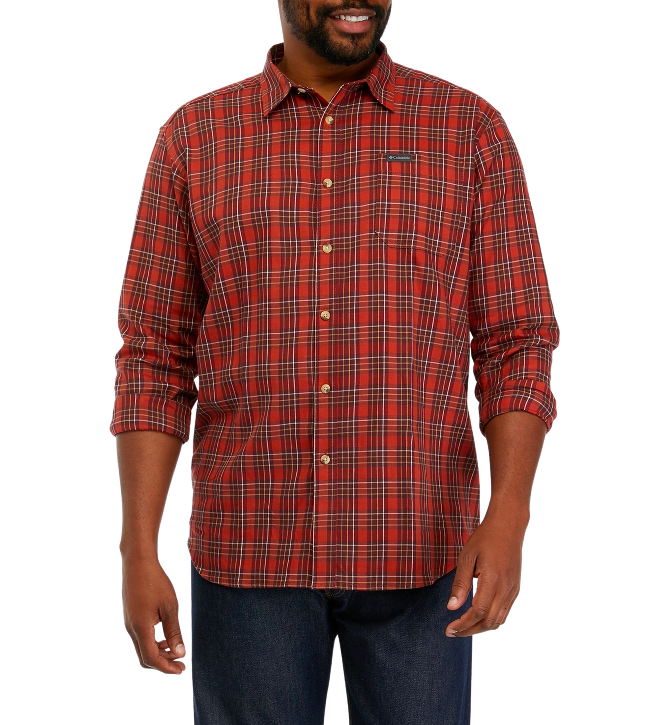 Big & Tall Mens Big Vapor Ridge™ III Long Sleeve Shirt