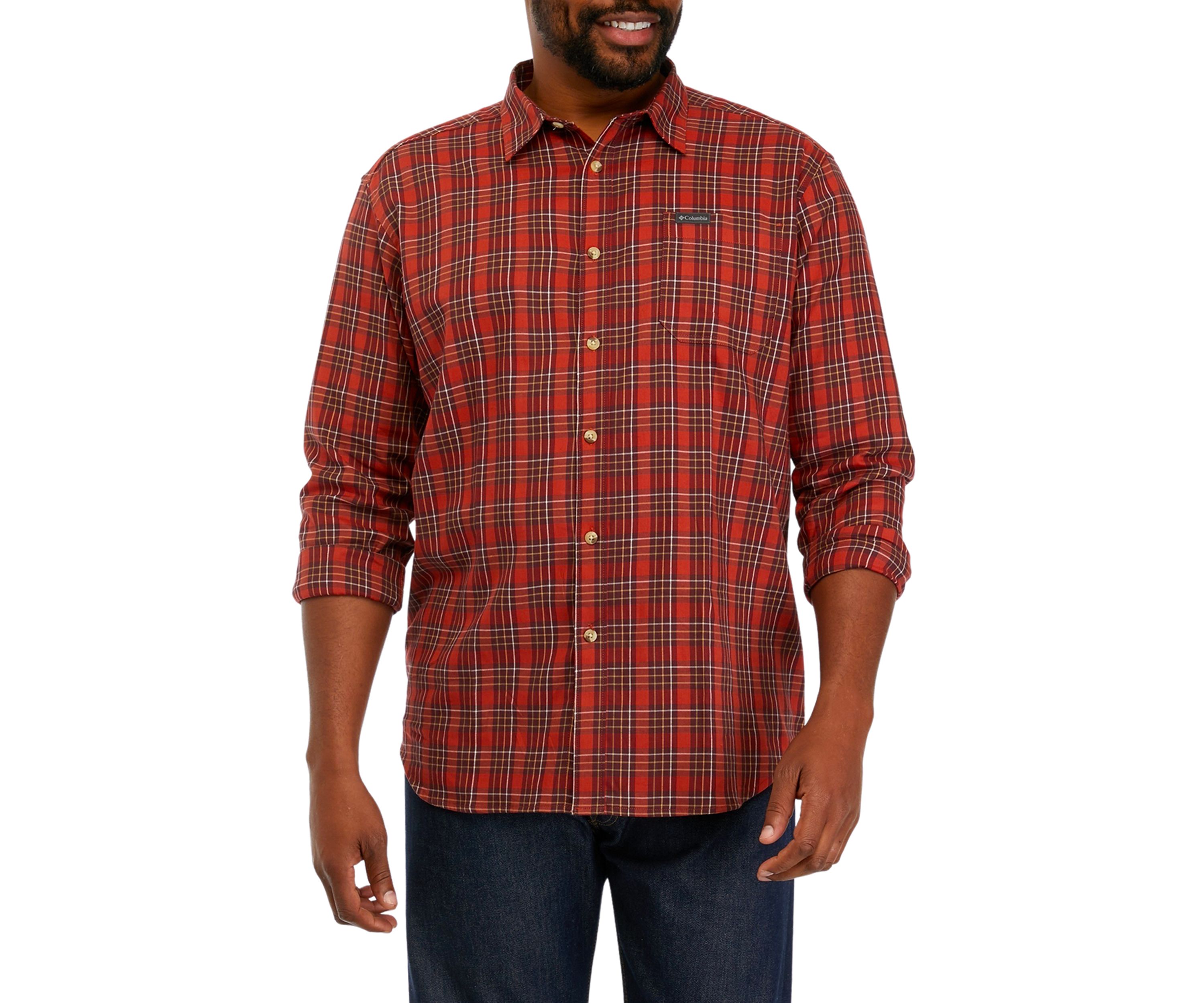 Big & Tall Mens Big Vapor Ridge™ III Long Sleeve Shirt