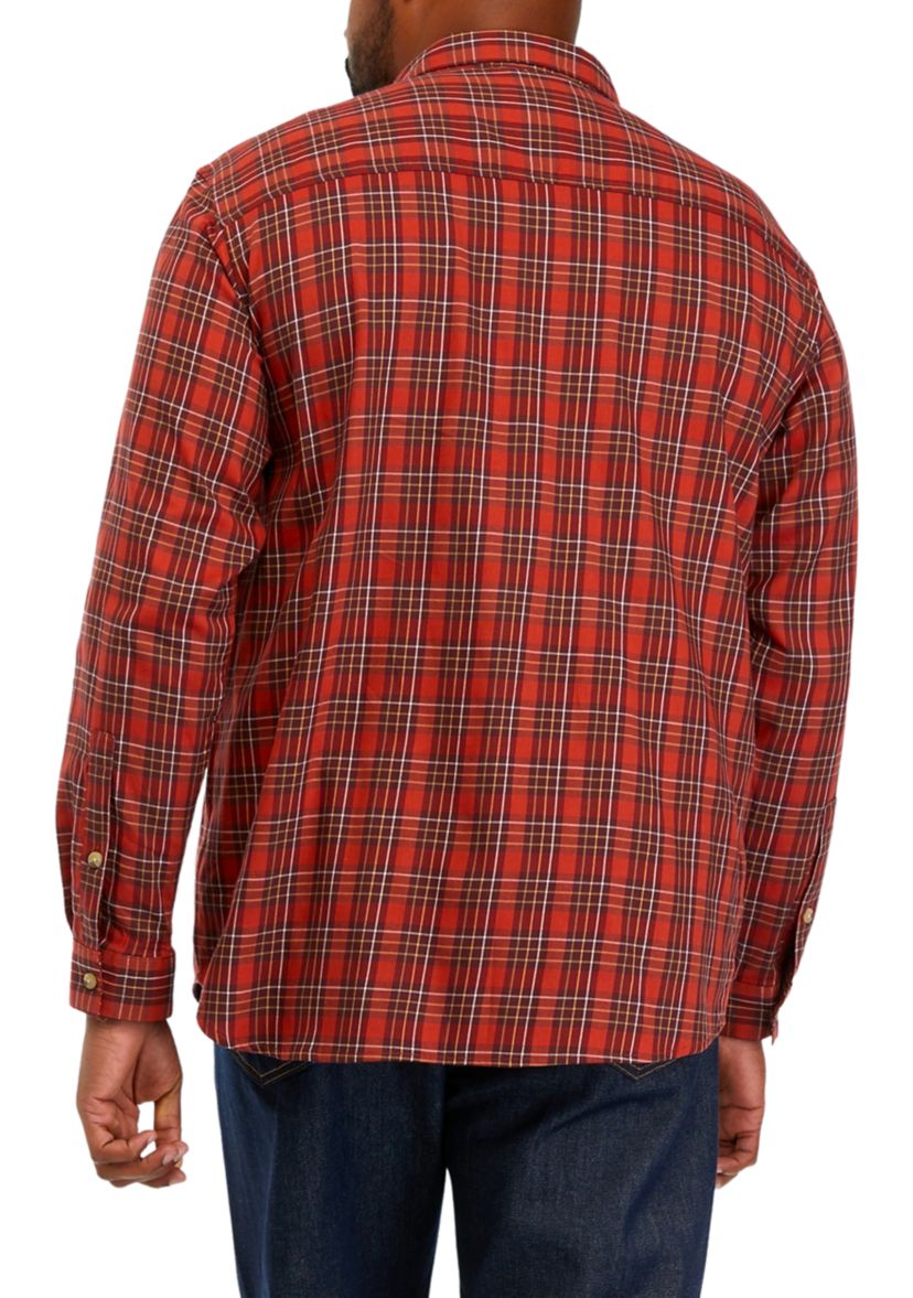 Big & Tall Mens Big Vapor Ridge™ III Long Sleeve Shirt