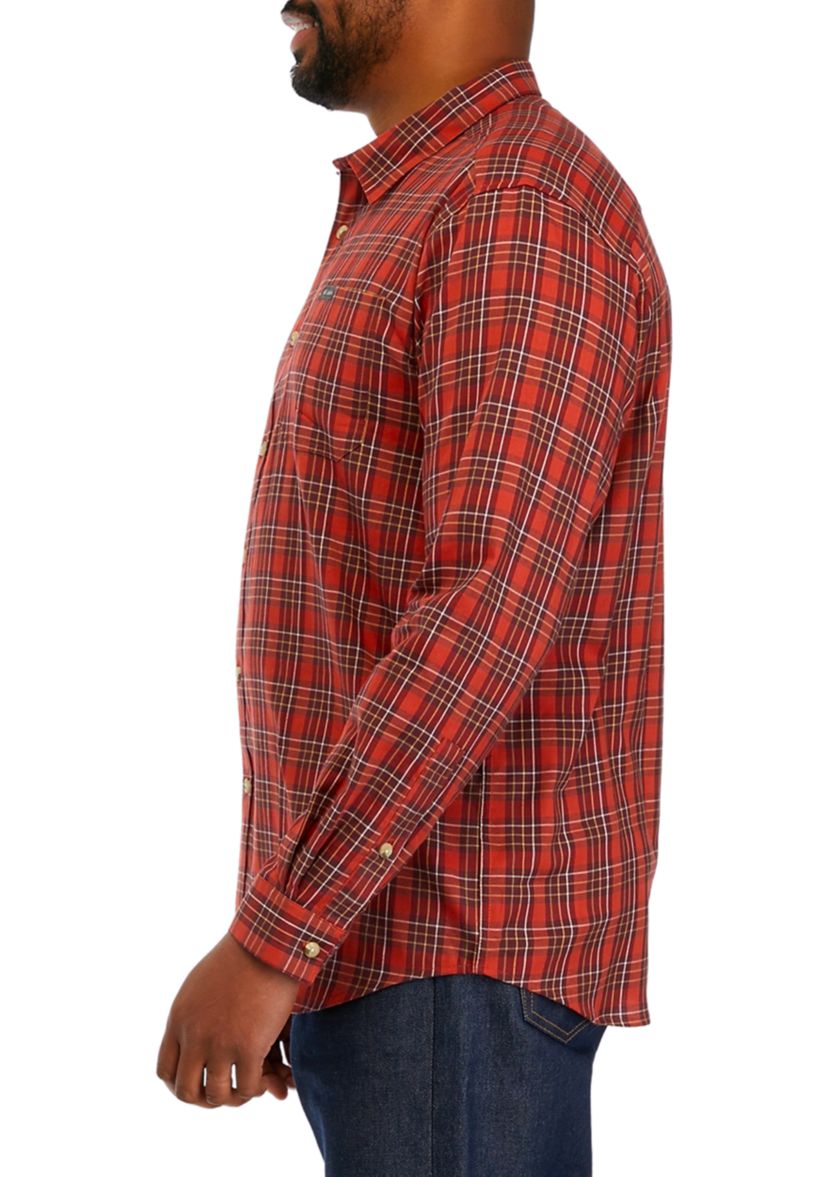 Big & Tall Mens Big Vapor Ridge™ III Long Sleeve Shirt