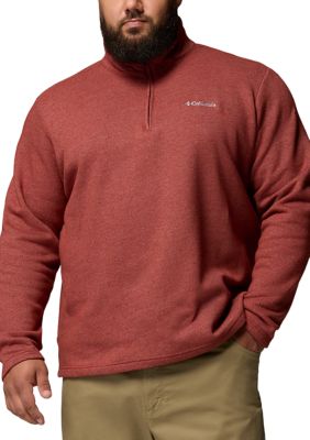 Columbia Men's Big & Tall Great Hart Mountainâ¢ III Half Zip, Red, 4XL