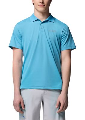 Columbia Men's PFG Low Drag Offshoreâ¢ Polo, Blue, Small
