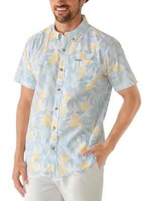Columbia Men's Rapid Riversâ¢ Printed Short Sleeve Shirt, White, 2XL