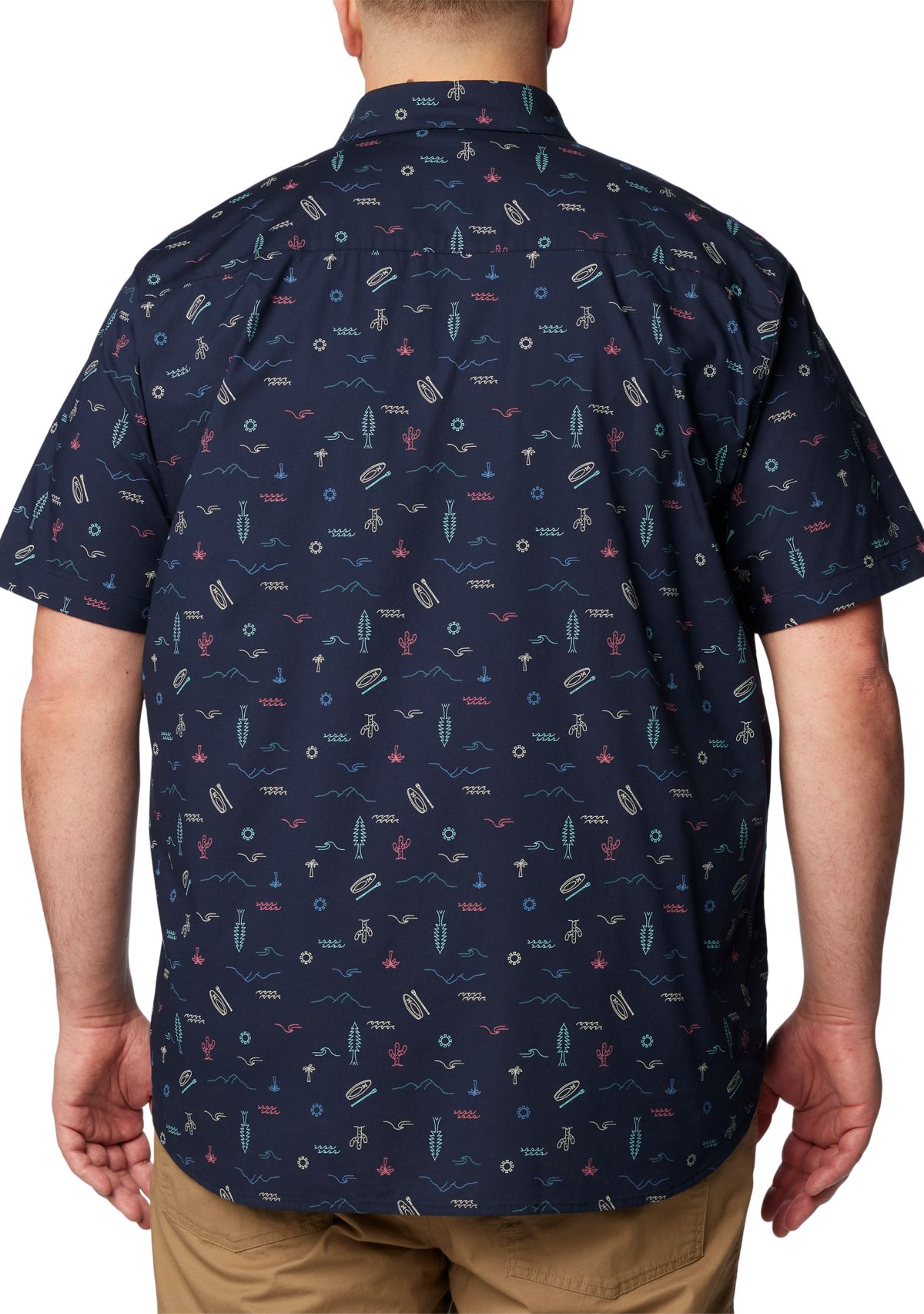 Big & Tall Rapid Rivers™ Printed Short Sleeve Shirt