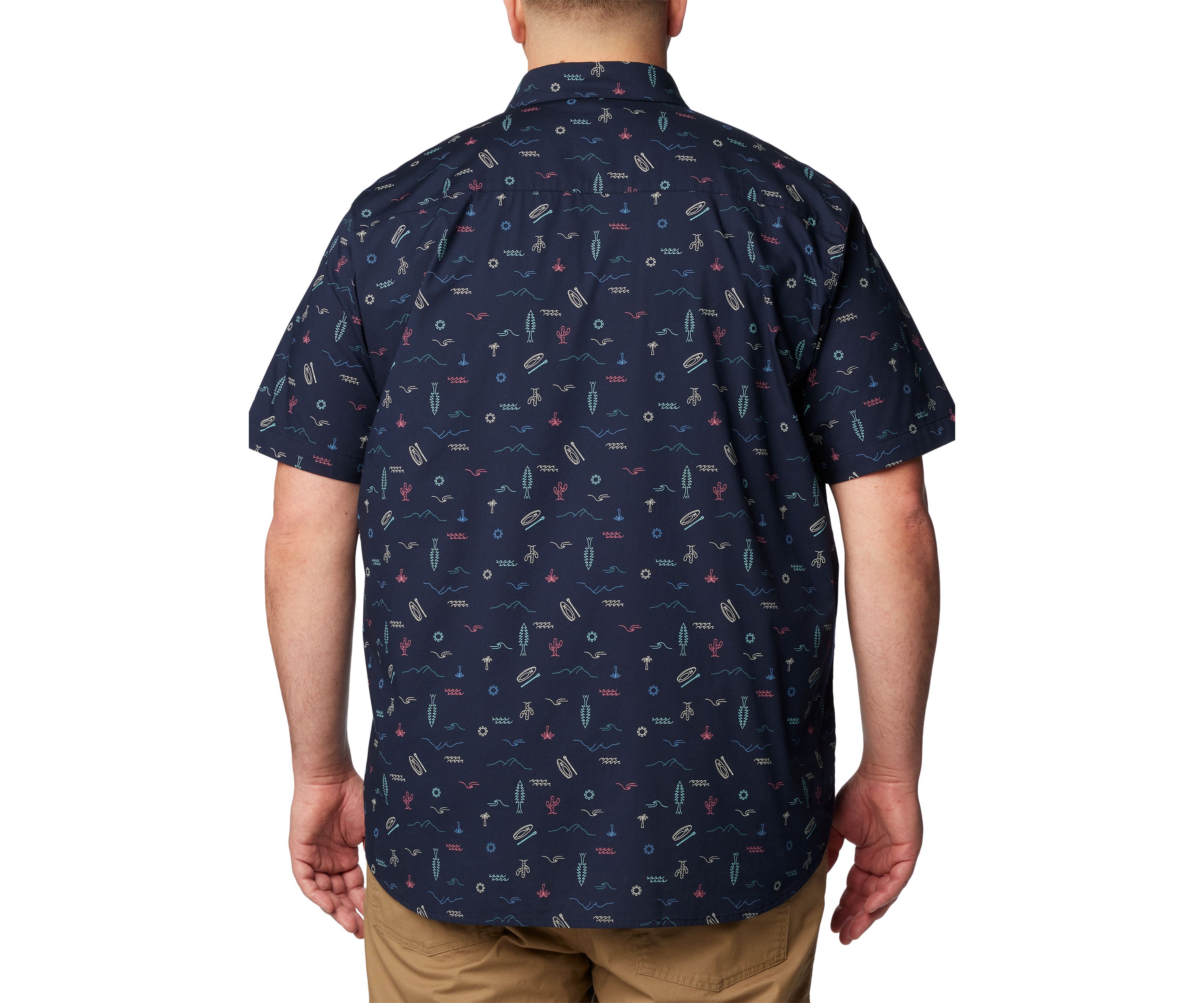 Big & Tall Rapid Rivers™ Printed Short Sleeve Shirt