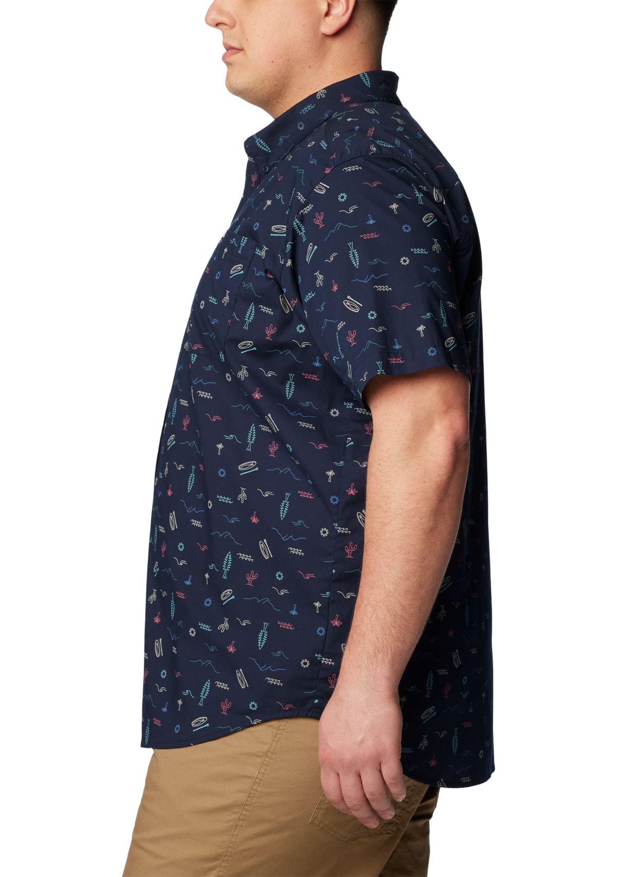Big & Tall Rapid Rivers™ Printed Short Sleeve Shirt