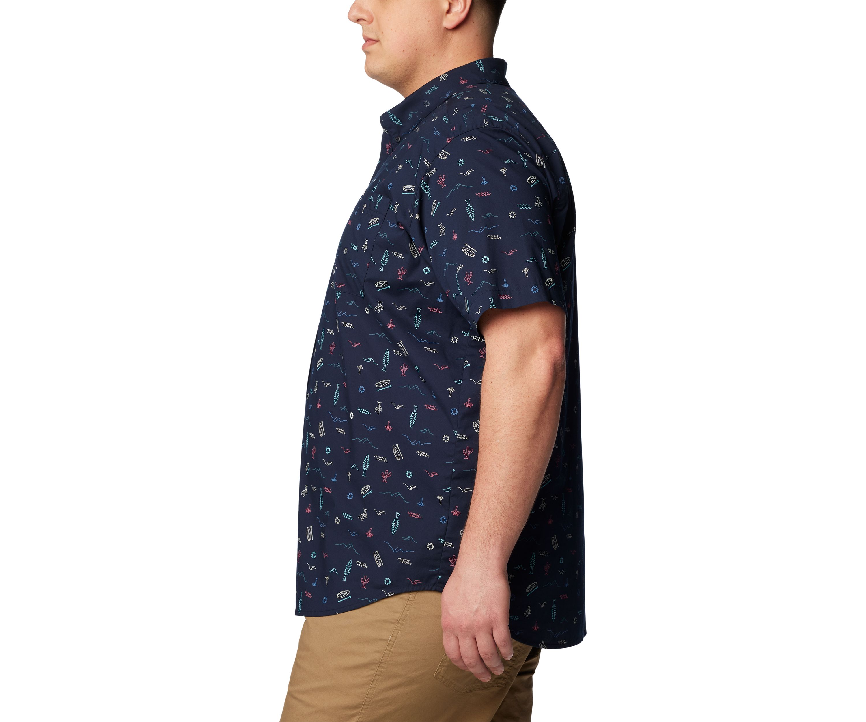 Big & Tall Rapid Rivers™ Printed Short Sleeve Shirt
