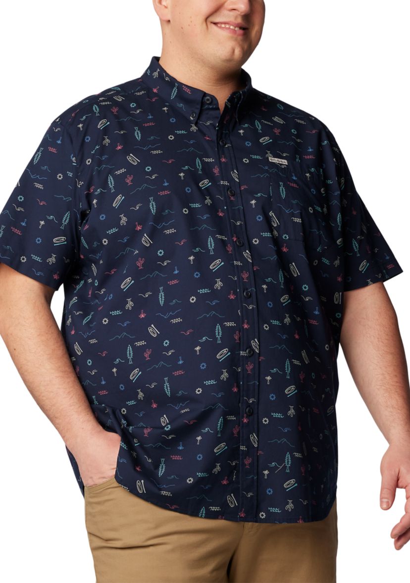 Big & Tall Rapid Rivers™ Printed Short Sleeve Shirt