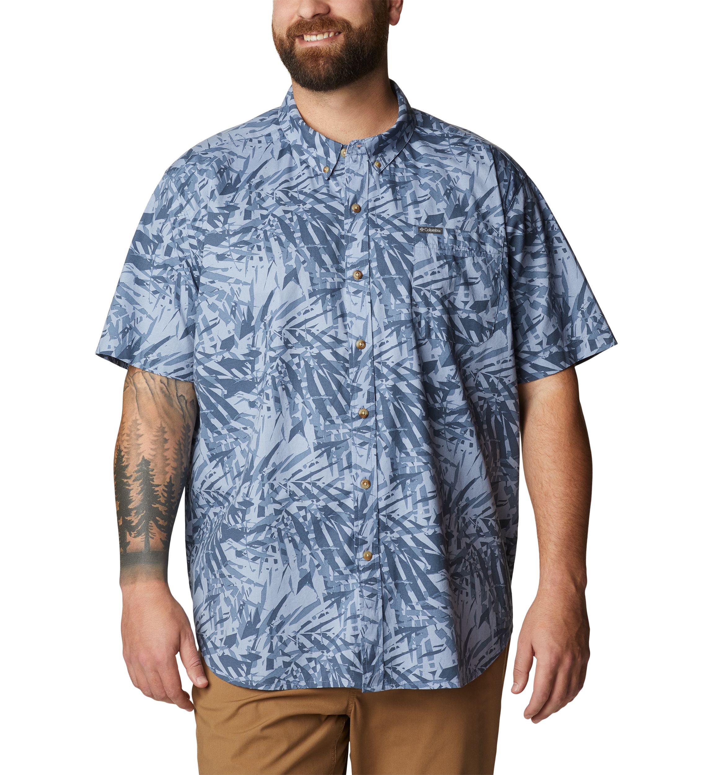 Big & Tall Rapid Rivers™ Printed Short Sleeve Shirt