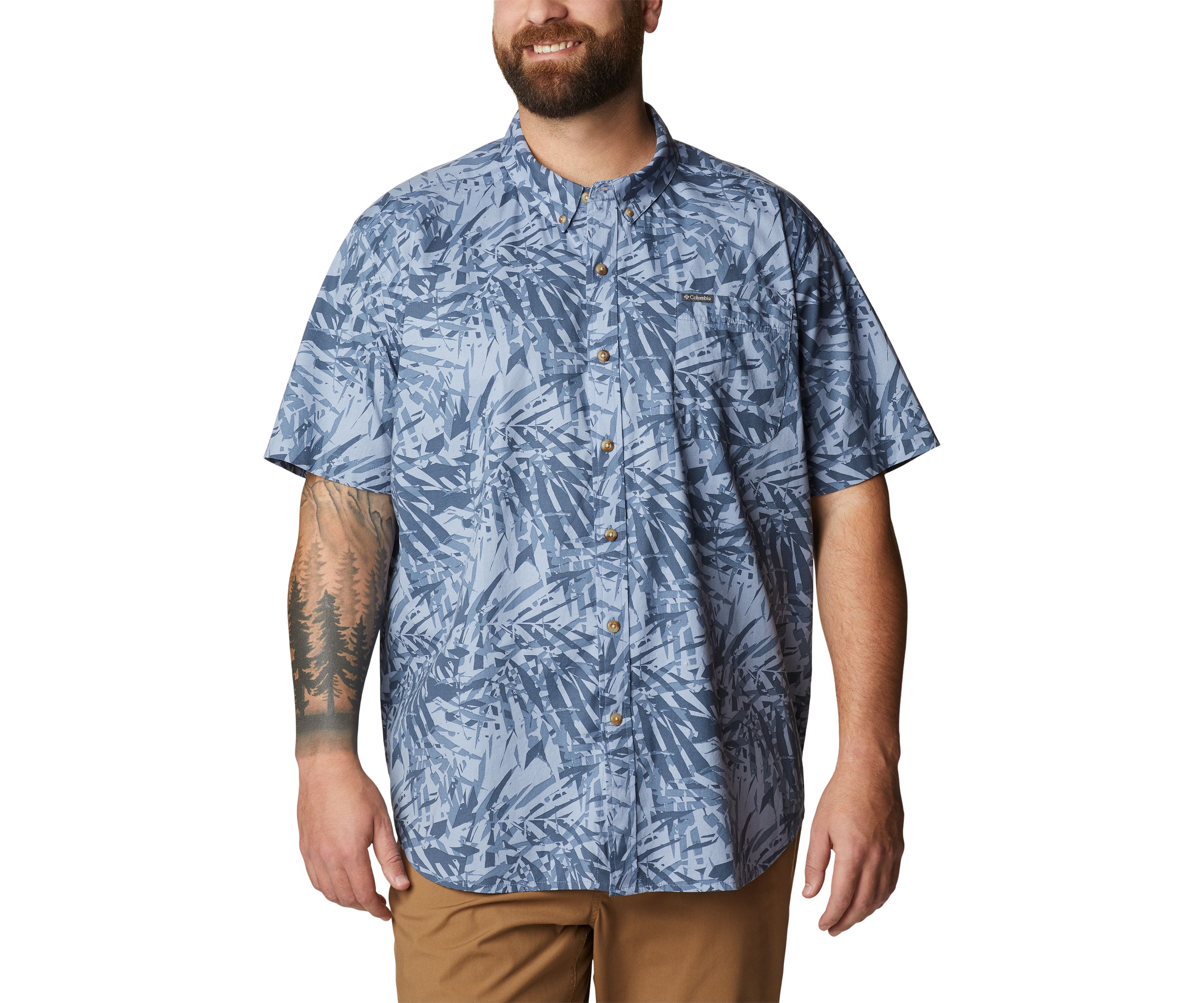 Big & Tall Rapid Rivers™ Printed Short Sleeve Shirt