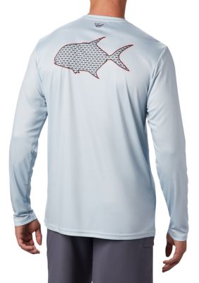 Chemise De Pêche Columbia PFG Homme – Orange, Manches Longues, Taille L