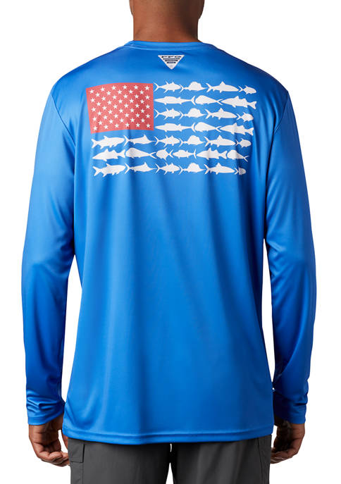 Long Sleeve Terminal Tackle PFG Fish Flag™ Graphic Shirt