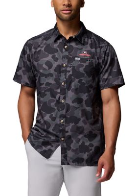 Columbia Men's NCAA CLG Super Slack Tideâ¢ Shirt, Black, Medium