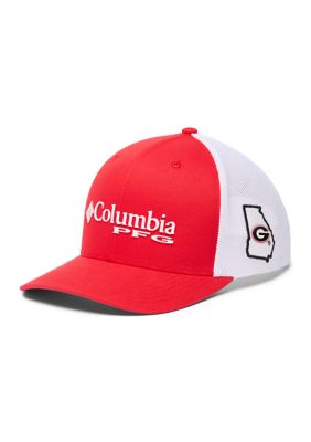 Columbia Men's NCAA CLG PFG Mesh Snap Backâ¢ Ball Cap, Red