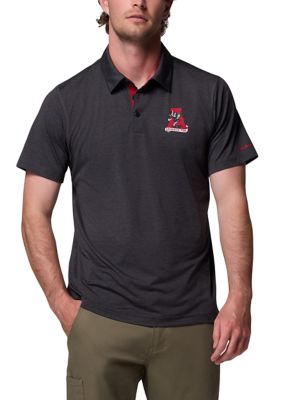 Columbia Men's NCAA CLG Tech Trailâ¢ Polo, Black, 2XL