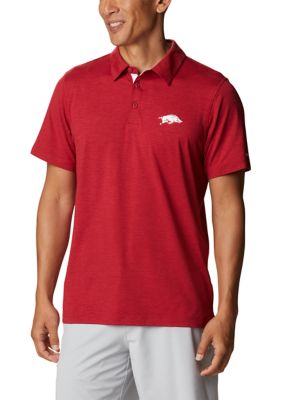 Columbia Men's NCAA CLG Tech Trailâ¢ Polo, Red, Medium