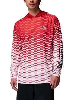 Columbia Men's NCAA CLG Super Terminal Tackleâ¢ Hoodie, Red, 2XL