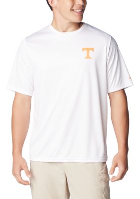 Columbia Men's NCAA CLG Terminal Tackleâ¢ SS Shirt, White, Medium