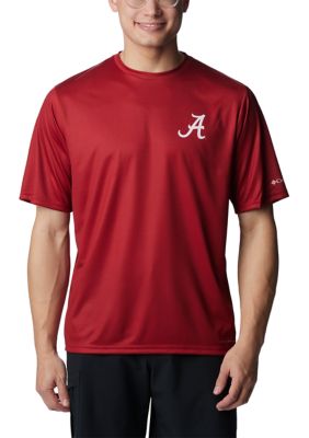 Columbia Men's NCAA CLG Terminal Tackleâ¢ SS Shirt, Red, 2XL