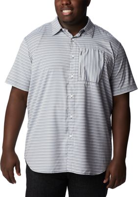 Columbia Men's Tall Twisted Creekâ¢ III Short Sleeve Shirt, Navy Blue, LT