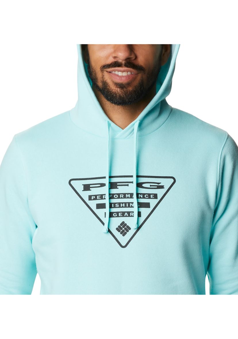 Columbia PFG Triangle Felpa Con Cappuccio Uomo - Morbida Misto Cotone Per Pesca E Outdoor - Tasca A Marsupio - Vestibilità Regolare