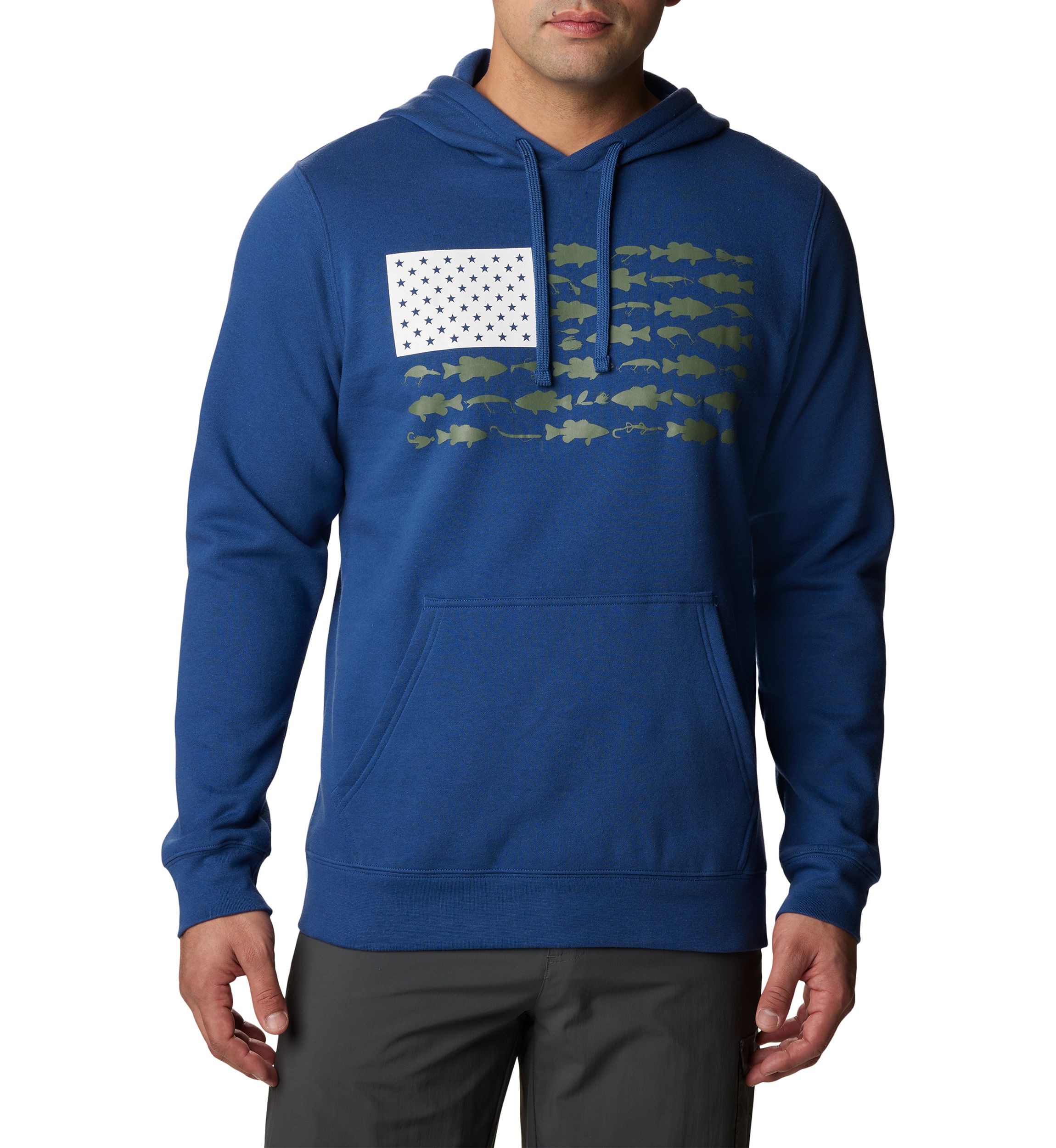 Mens Big PFG™ Fish Flag II Hoodie