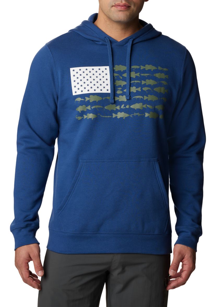 Mens Big PFG™ Fish Flag II Hoodie