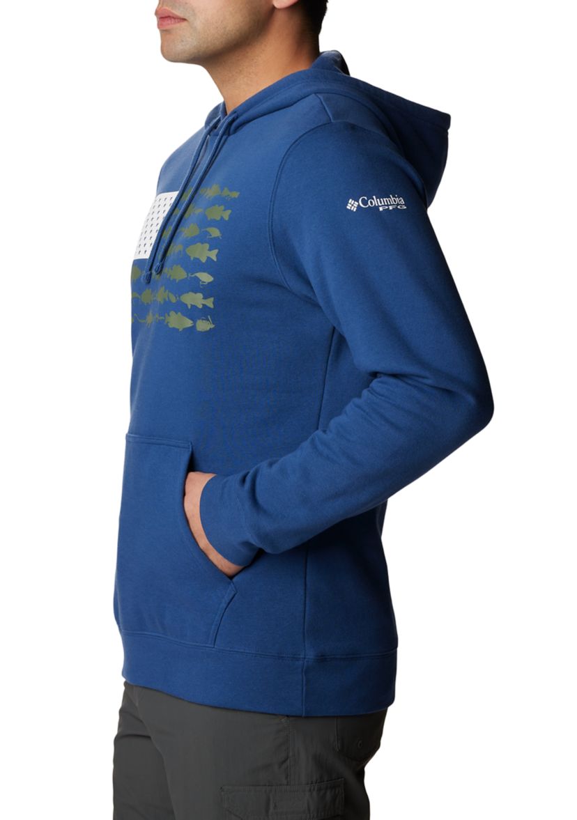 Mens Big PFG™ Fish Flag II Hoodie