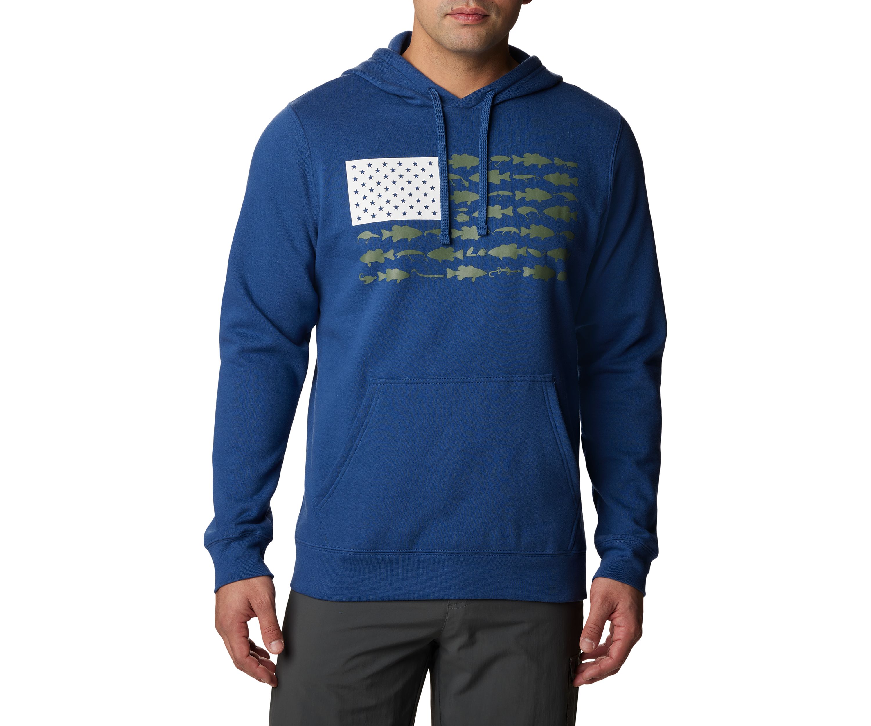 Mens Tall PFG™ Fish Flag II Hoodie
