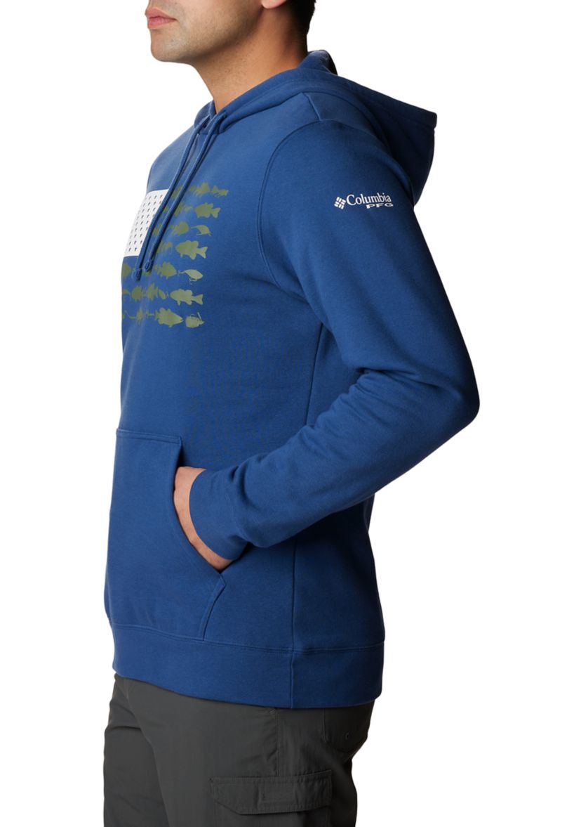 Mens Tall PFG™ Fish Flag II Hoodie