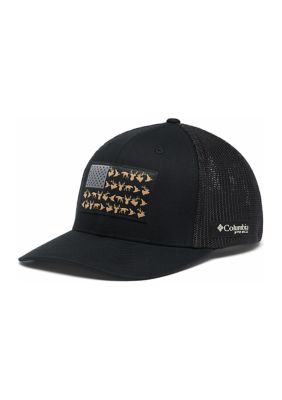 Columbia Men's PHG Game Flagâ¢ Mesh Ball Cap, Black, S/M