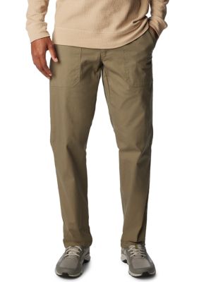 Columbia Off Pants Mens Tan Omni Shade Hiking Hike Fly Fishing