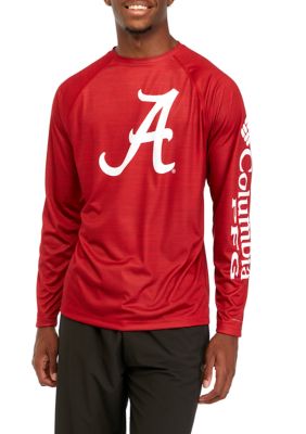 Columbia Men's CLG Terminal Tackleâ¢ Heather LS Shirt, Red, Medium