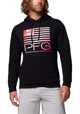 Columbia Men's NCAA Fish Flag Hoodie, Black, Medium