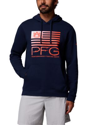 Columbia Men's NCAA Fish Flag Hoodie, Navy Blue, 2XL