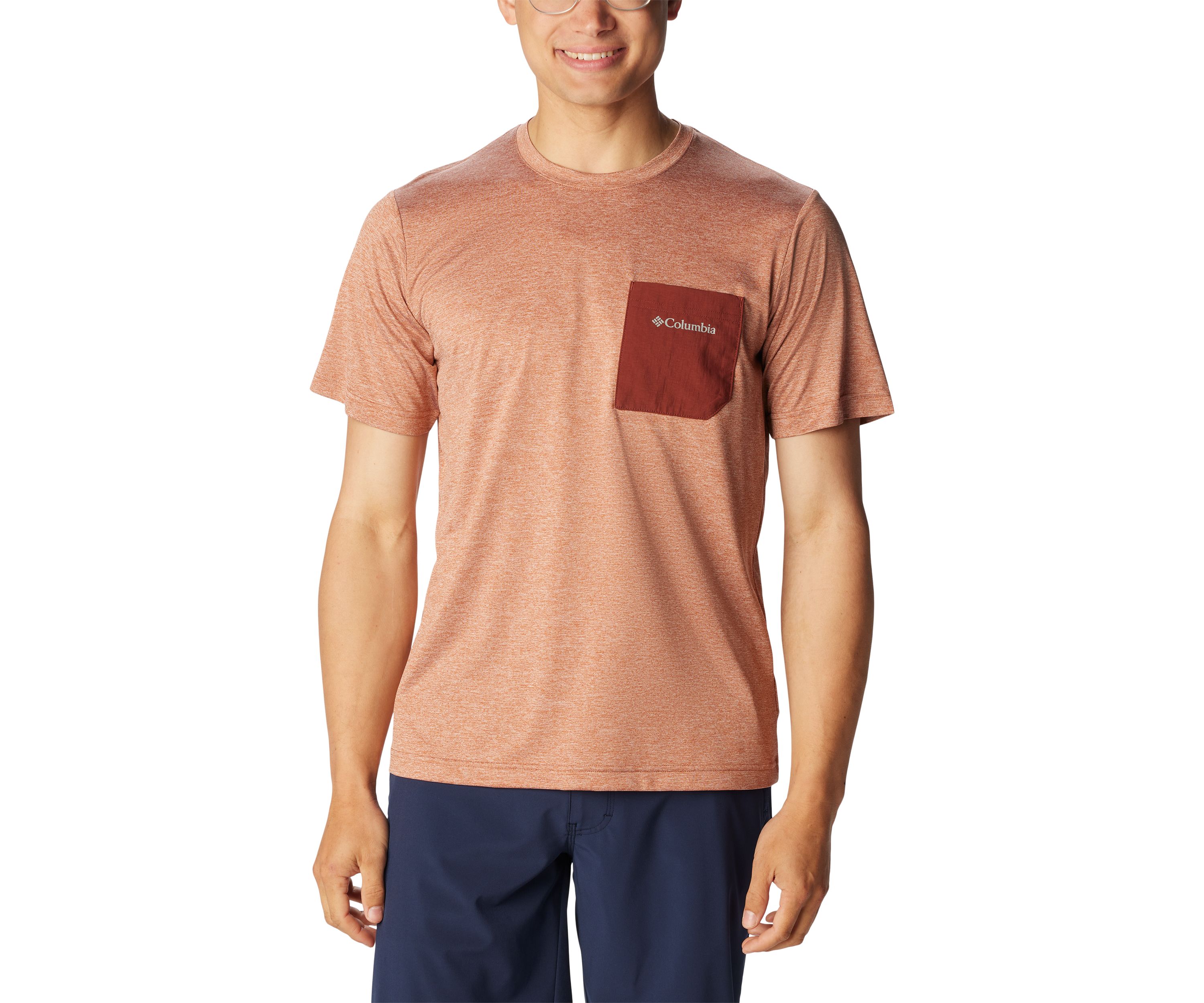 Hike Novelty Crew Neck Short Sleeve Pocket T-Shirt