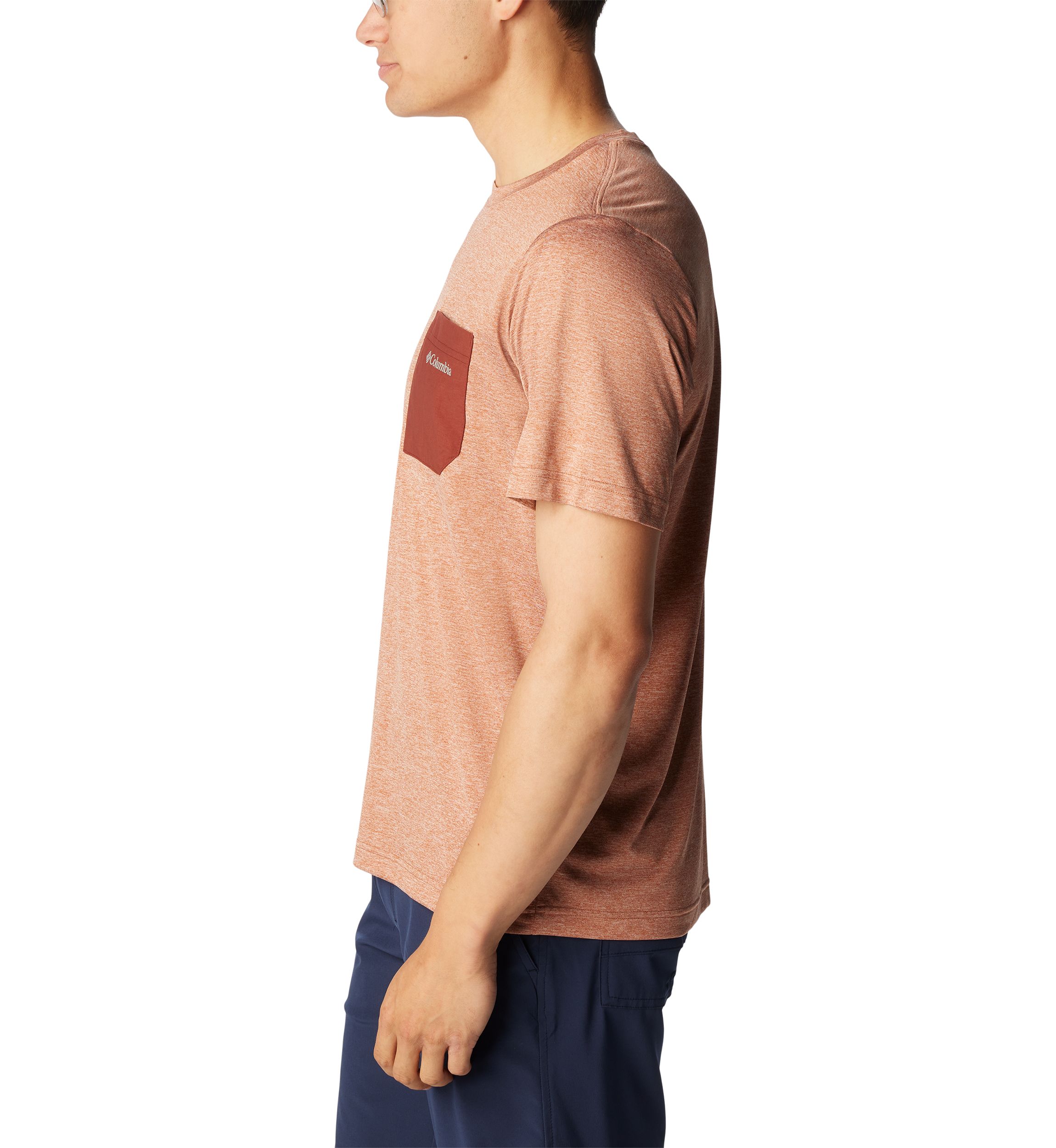 Hike Novelty Crew Neck Short Sleeve Pocket T-Shirt
