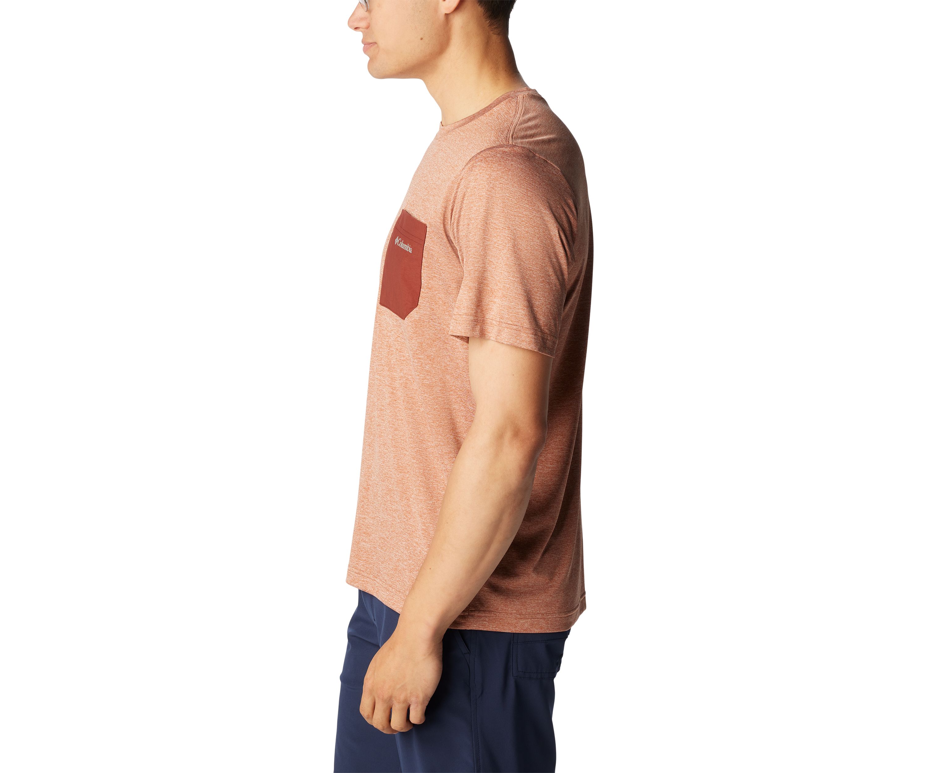 Hike Novelty Crew Neck Short Sleeve Pocket T-Shirt