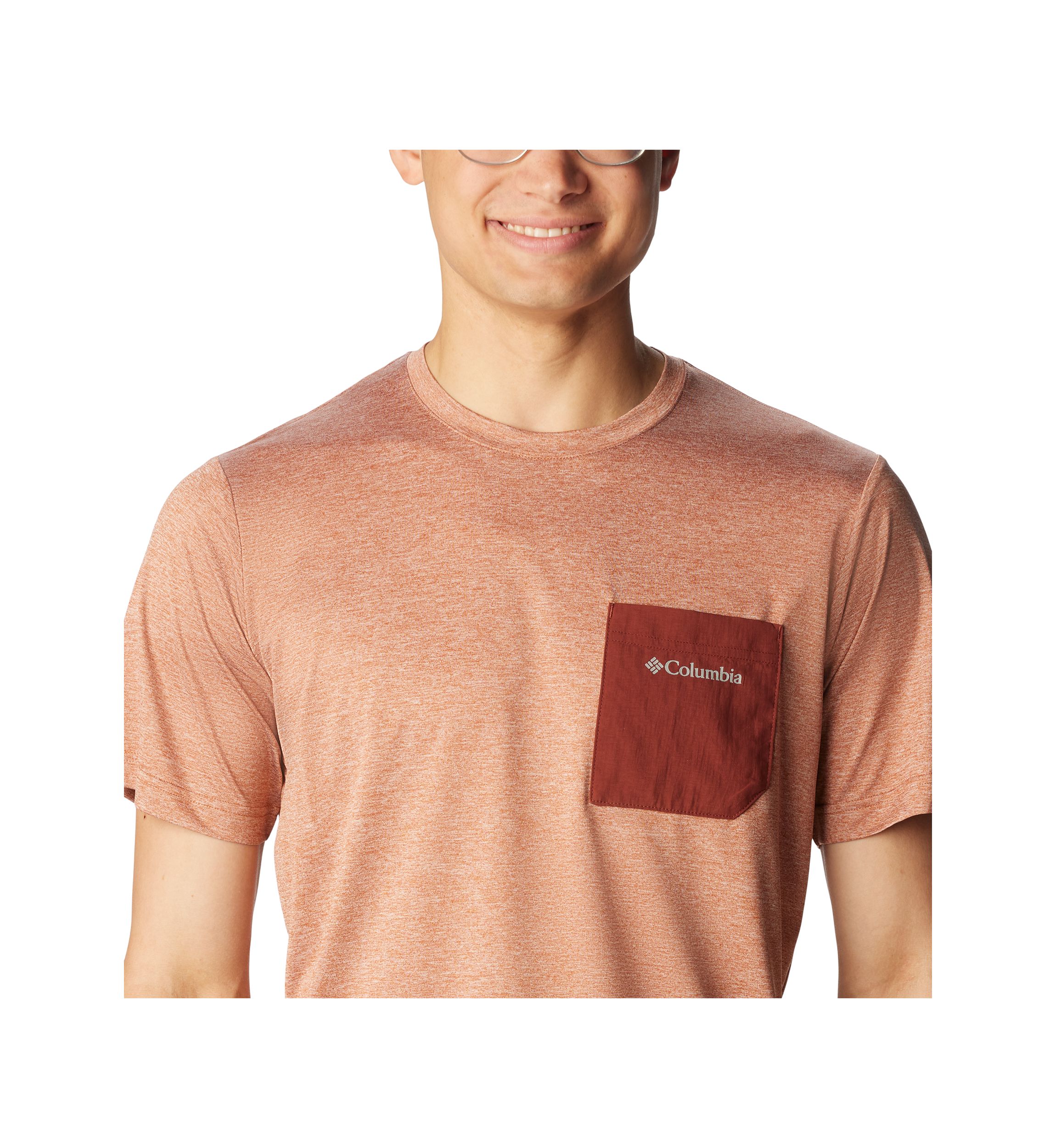 Hike Novelty Crew Neck Short Sleeve Pocket T-Shirt