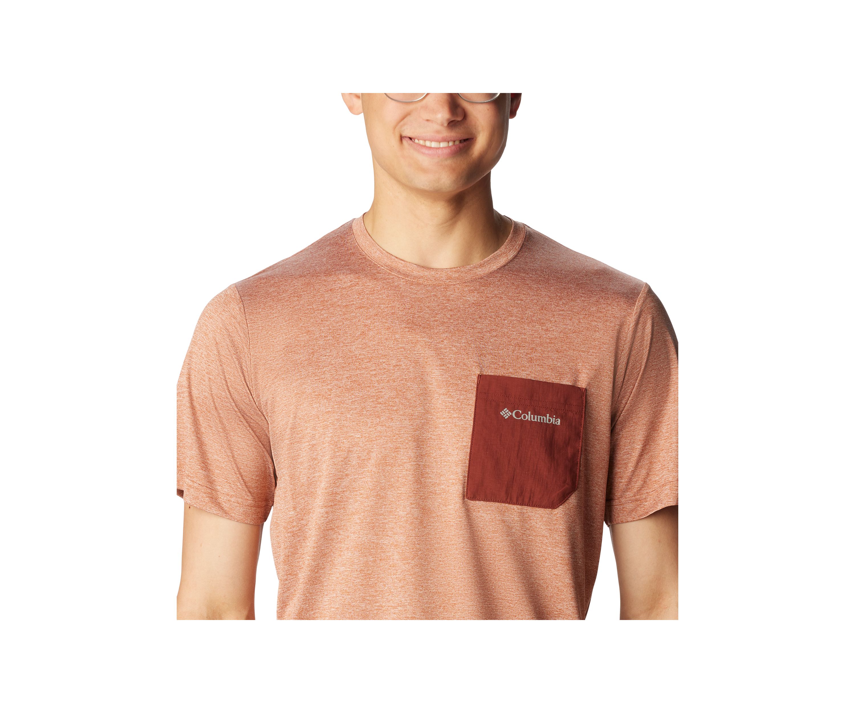 Hike Novelty Crew Neck Short Sleeve Pocket T-Shirt